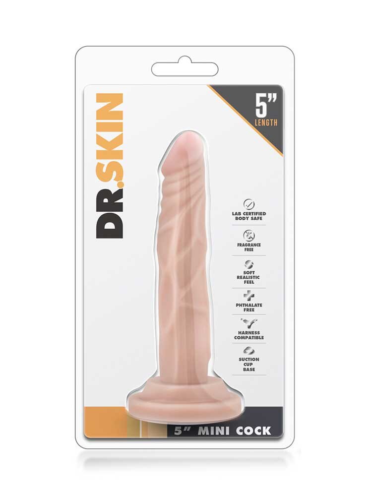 12.7cm Dr Skin Realistic Mini Dildo Vanilla Blush Novelties