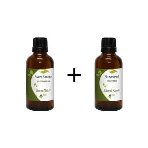 Basic Oils Βασικά έλαια βάσης (Αμυγδαλέλαιο 100ml + Σταφυλέλαιο 100ml) Nature & Body