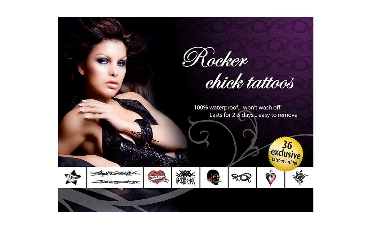 Rocker Chick Tattoos by Adult Body Art