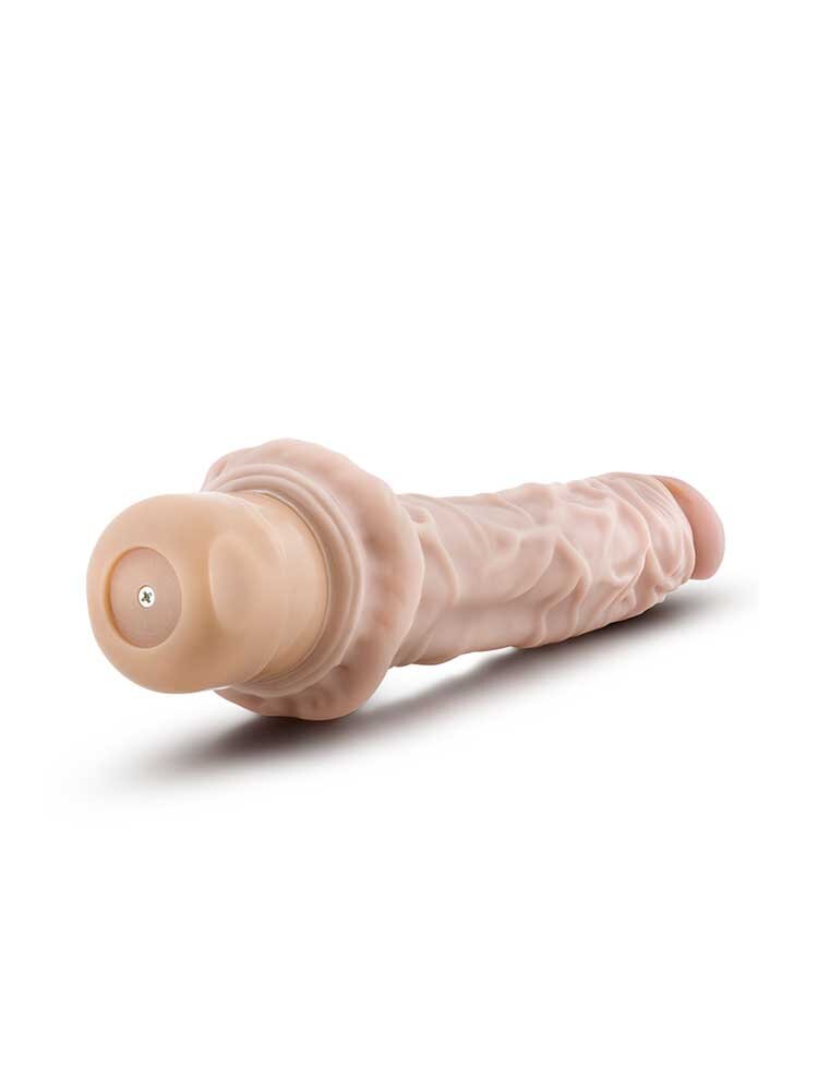 24.7cm Dr Skin Realistic Vibrator Vanilla Blush Novelties