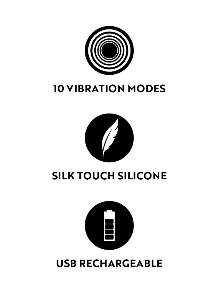 10.8cm Cuties Silky Touch Mini Classic Vibrator Rose You2Toys