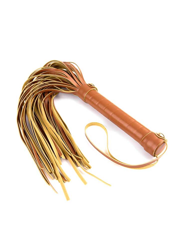 40.0cm Elite Blaze Flogger Cognac Vegan Leather Dream Toys