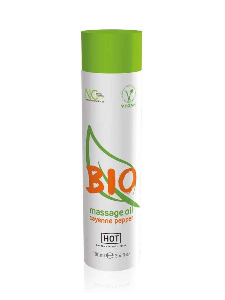 Bio Massage Oil Cayenne Pepper 100ml by HOT Austria