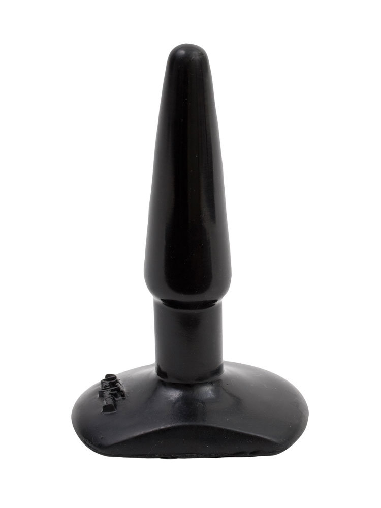 Small Smooth Butt Plug 10.50cm Black by Doc Johnson