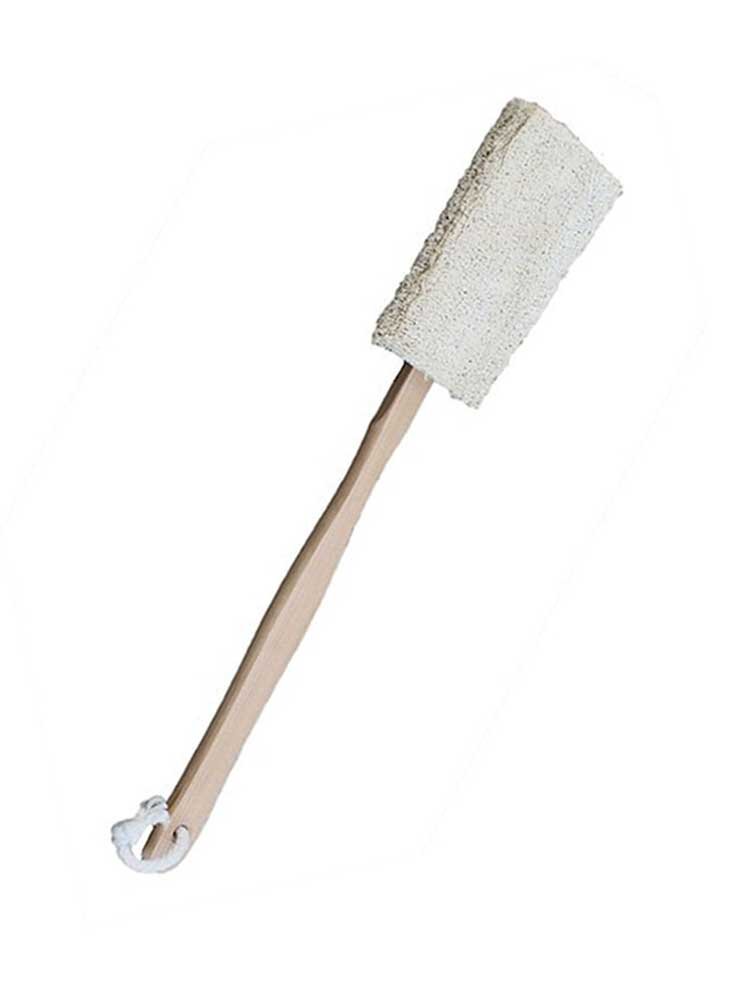 Loofah Long Handle Brush (Ξύλινη βούρτσα πλάτης από φυσική λούφα με μακριά λαβή) by Ancient Wisdom