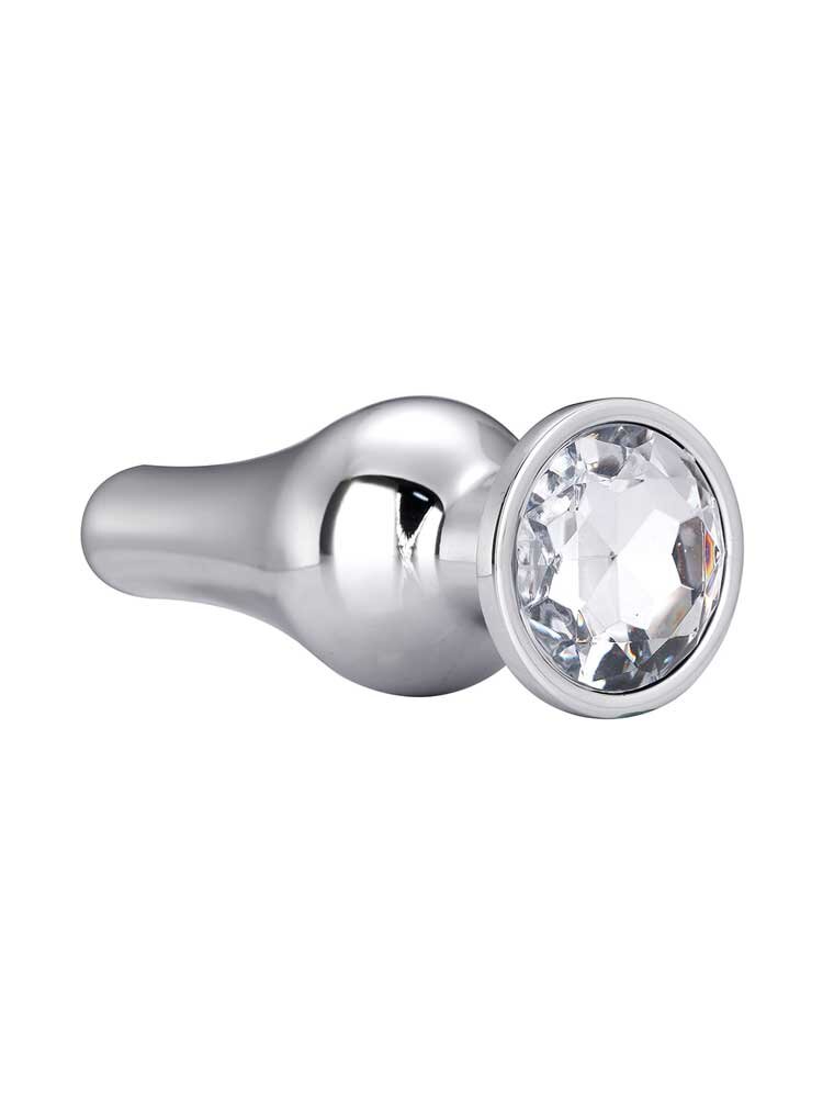 4.0cm Ø Large Gleaming Love Pleasure Plug Silver 12.7cm Dream Toys