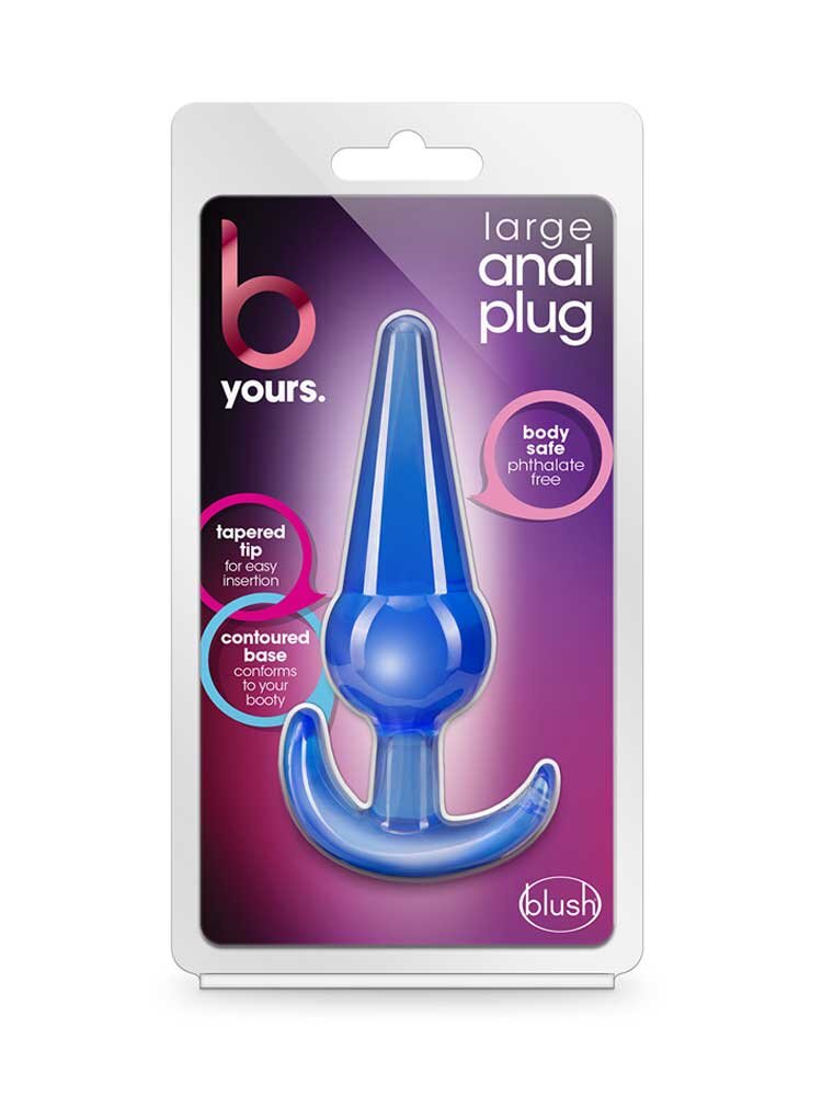 3.8cm Ø Large Anal Plug B-Yours Blue 12.7cm Blush Novelties