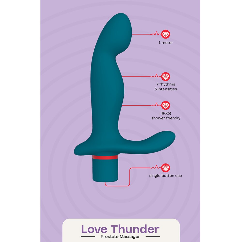 2.9cm Ø Love Thuder Prostate Massager 15.0cm Love Signal Dream Toys