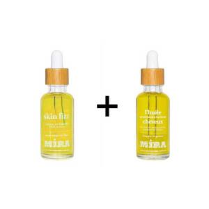 Miracle Set (Skin Fizz κοκτέιλ βιταμινών 30ml + L’ Huile Cheveux Tζοτζόμπα & Μορίνγκα & Ylang Ylang 30ml) Mira