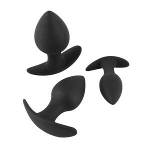 4.6cm ØMax Anal Silicone Trainer Set 3-Piece Black Velvets Orion