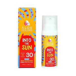 Αντηλιακή Κρέμα Προσώπου με χρώμα Into the Sun SPF 30 50ml Aloe Colors