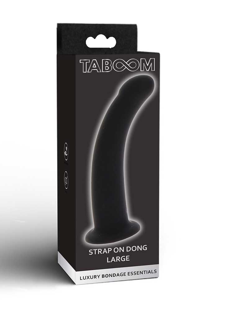 Strap On Dong 17cm Large Black by Taboom