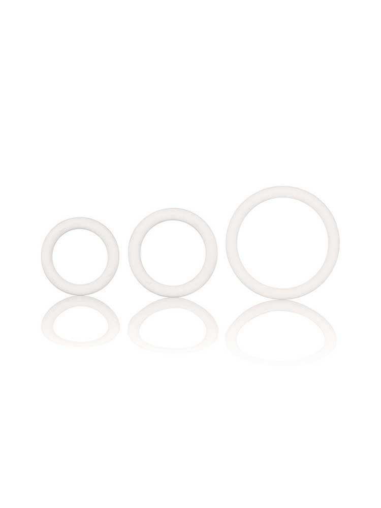 White Rubber Rings 3 Set by Calexotics