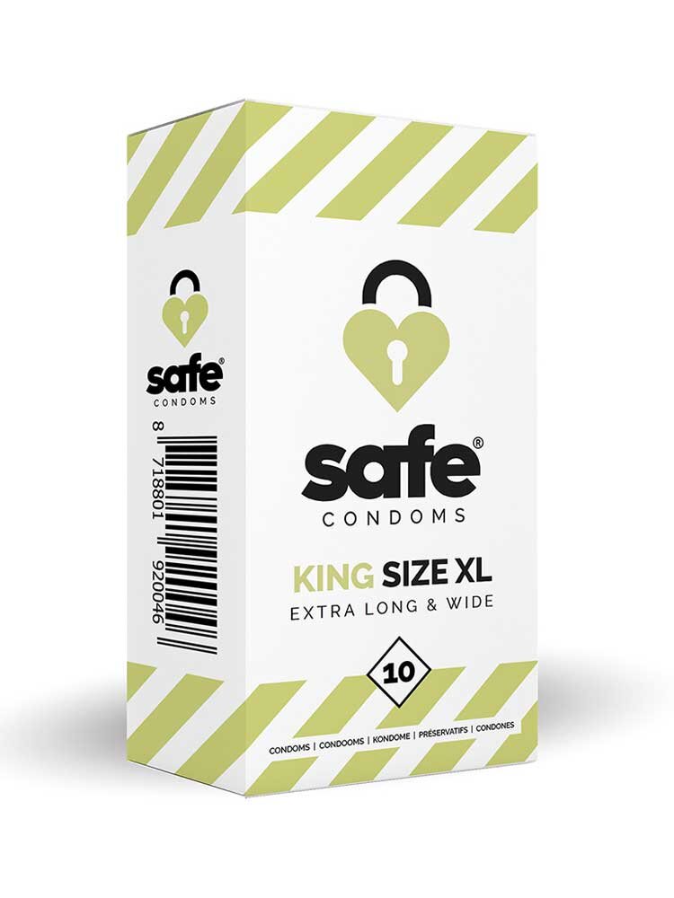 King Size XL 10 pack Safe Condoms