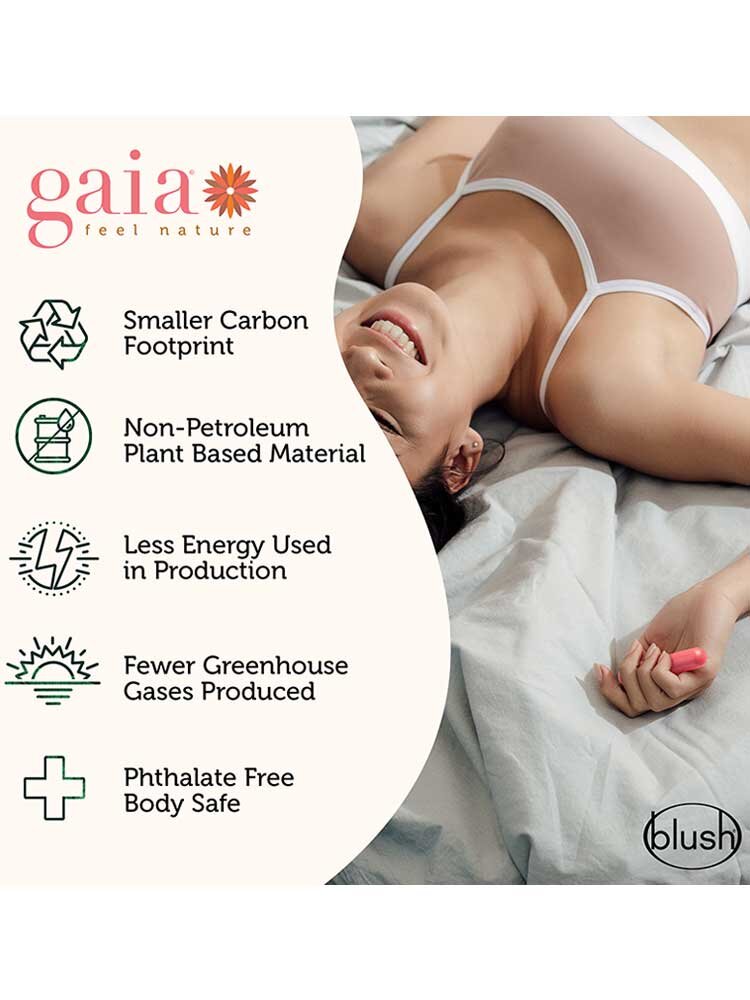 8.8cm Gaia Eco Bullet Vibrator Pink Blush Novelties