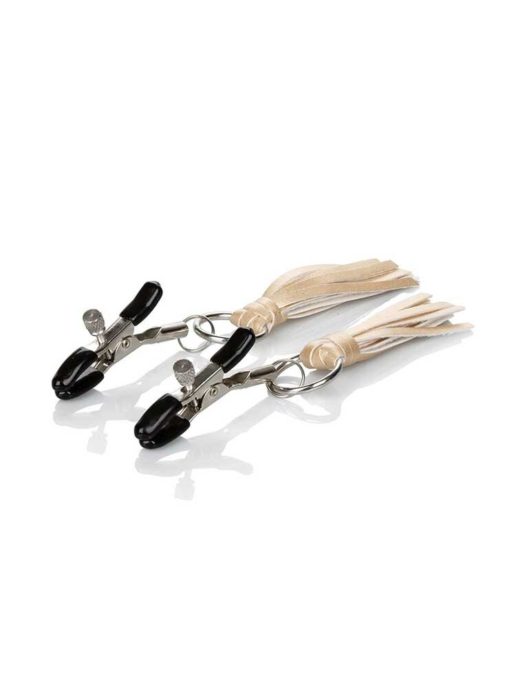 Playful Tassels Nipple Clamps Gold by Calexotics