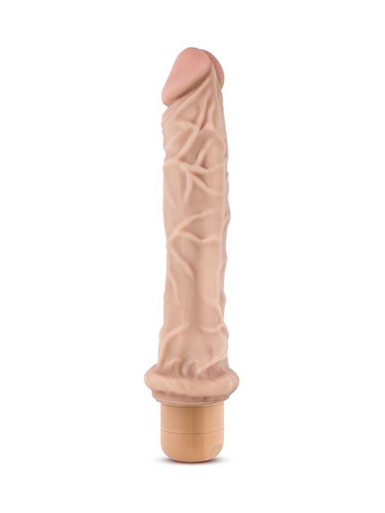 24.7cm Dr Skin Realistic Vibrator Vanilla Blush Novelties