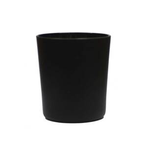 Ποτήρι Γυάλινο για Κερί - Μαύρο 200ml