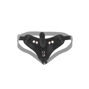 Strap On Harness with Small Dong 12.5cm Black by Taboom