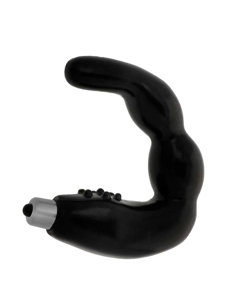Ribbed Prostate Anal Masager Vibrator Black by Addicted Toys