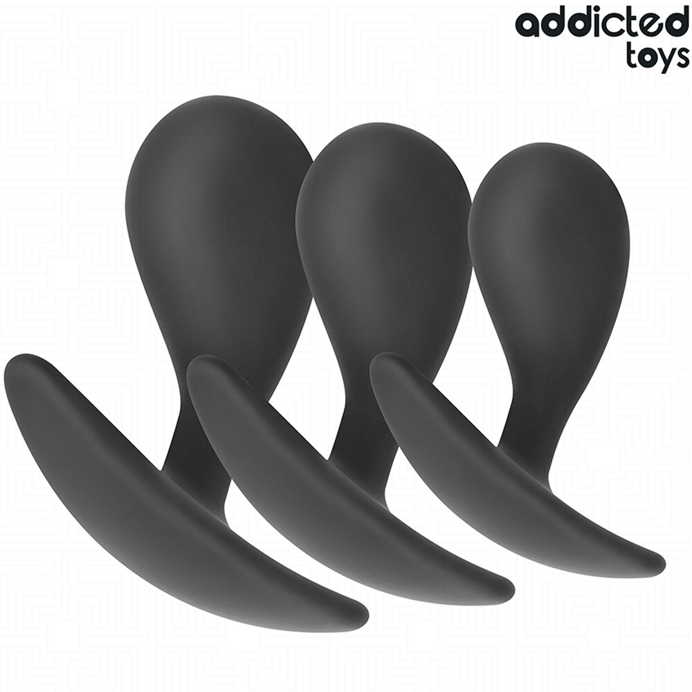 3.1cm Ø Anal Set with 3 Butt Plugs Addicted Toys DreamLove