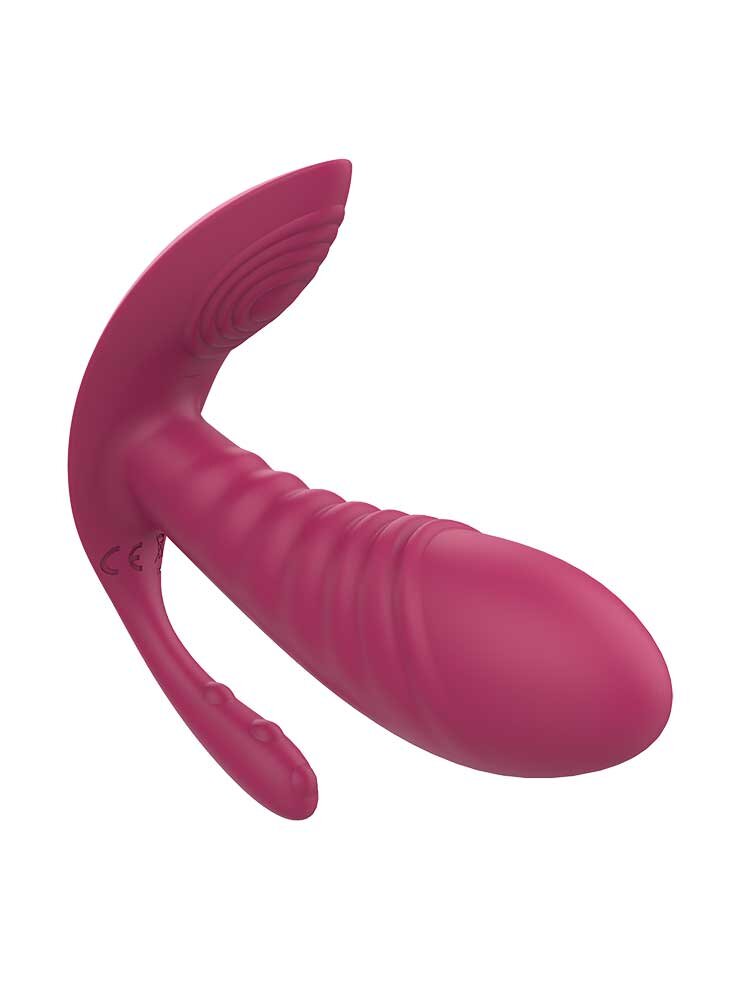 11.8cm Triple Pleasure G-Spot Vibe Remote Controlled Pink Dream Toys