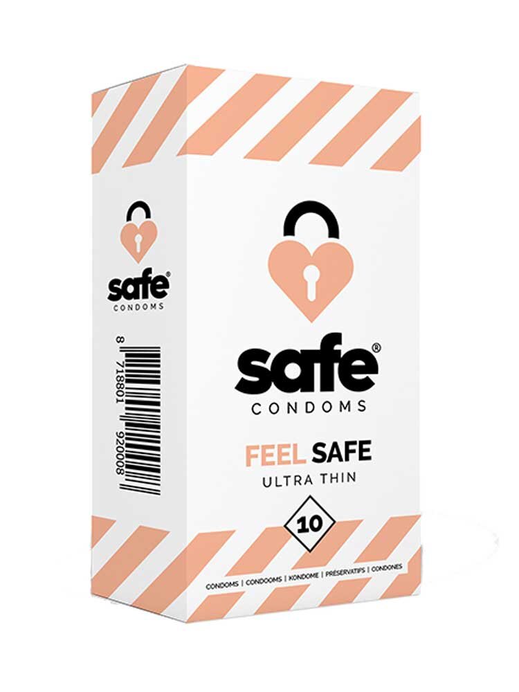 Feel Safe Ultra Thin 10 Pack Safe Condoms
