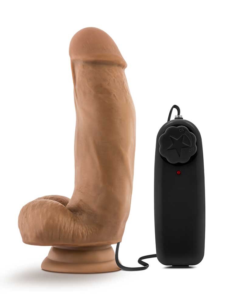 17.7cm MMA Fighter Loverboy Vibrator Brown Blush Novelties