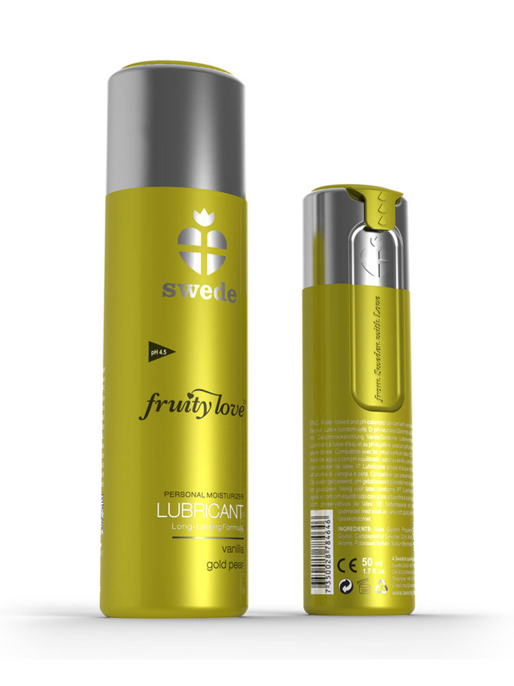 Fruity Love Lubricant 100ml Vanilla & Gold Pear by Swede