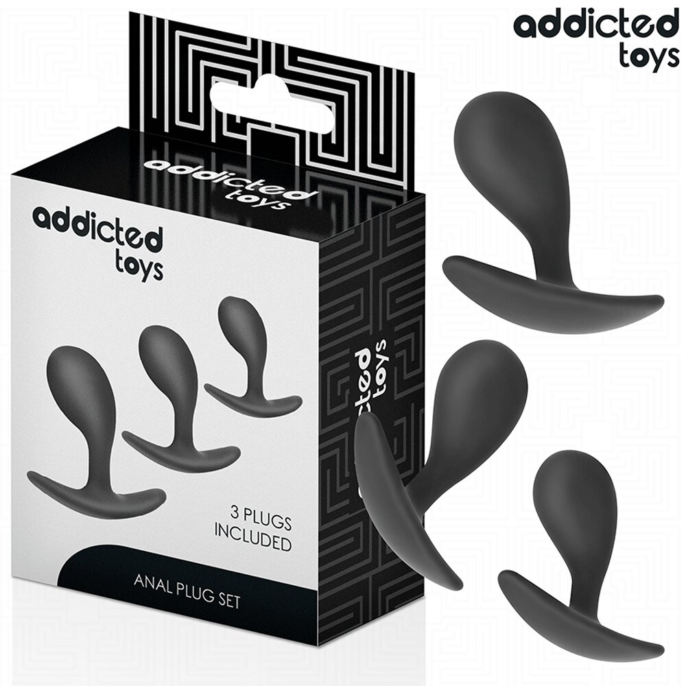 3.1cm Ø Anal Set with 3 Butt Plugs Addicted Toys DreamLove