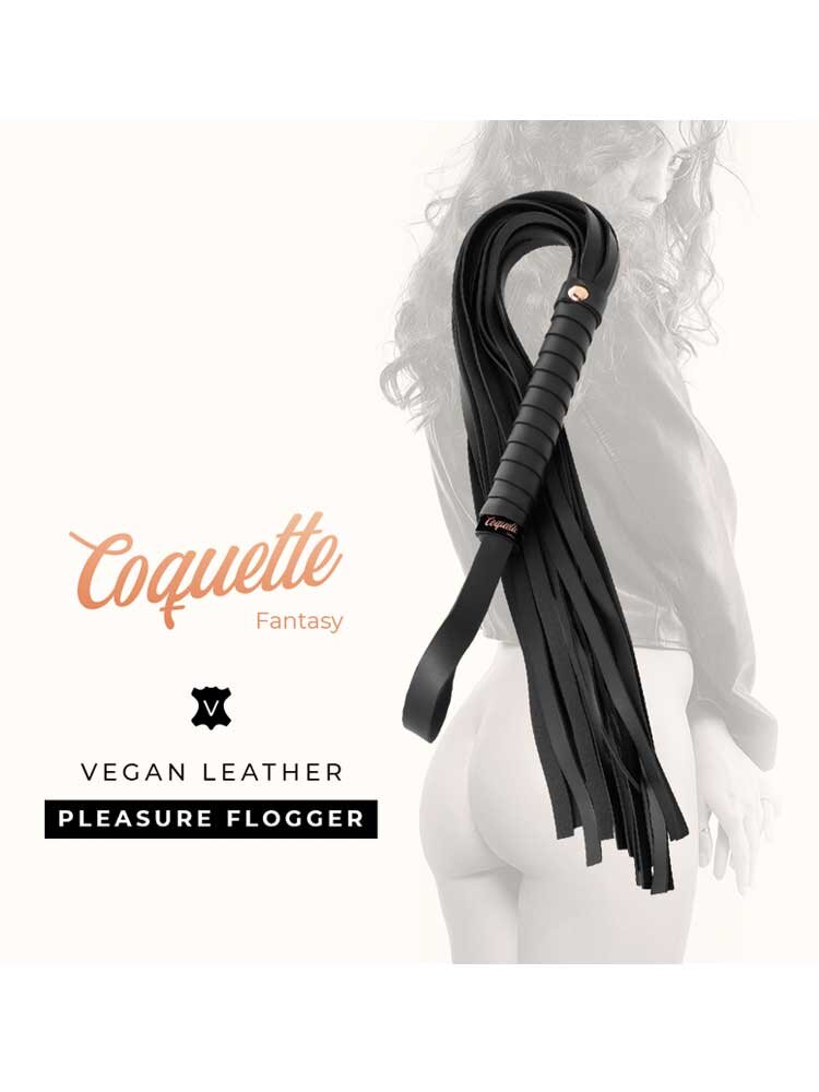 Coquette Fantasy Vegan Leather Flogger Black DreamLove