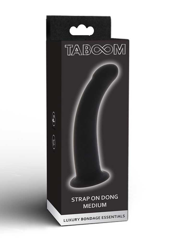 Strap On Dong 15cm Medium Black by Taboom