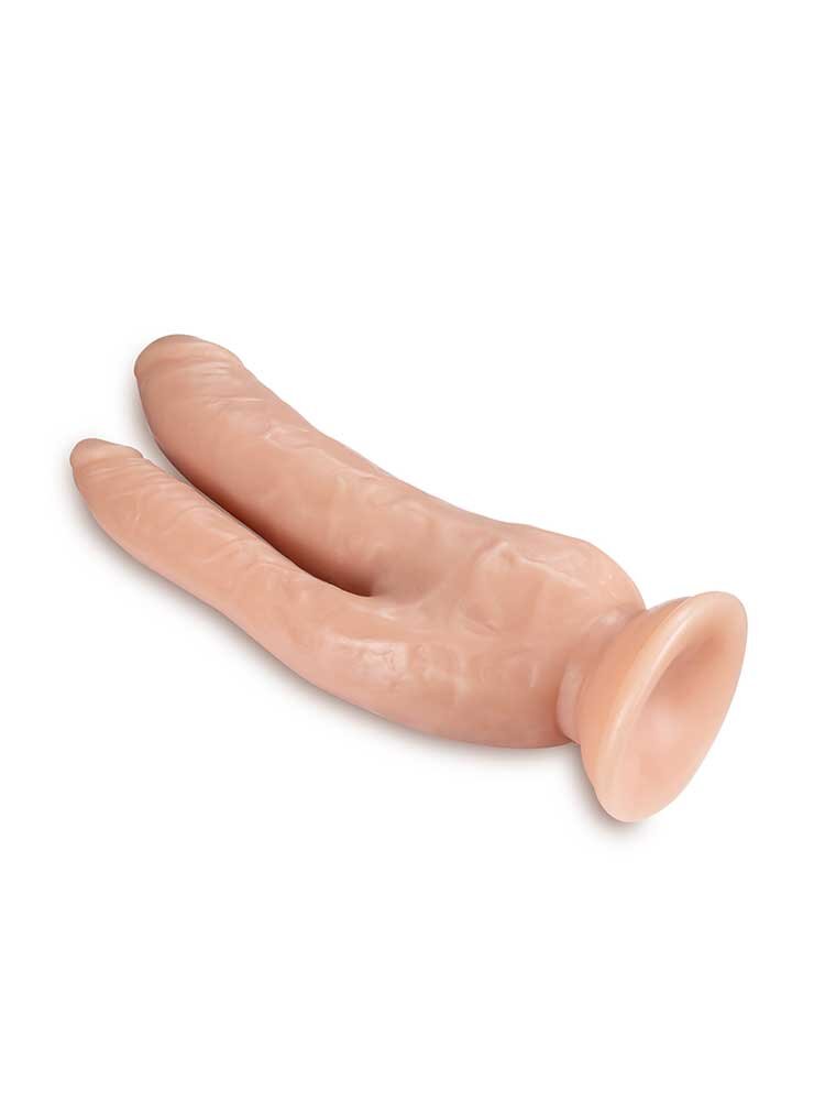 20.0cm Double Penetration Cock Dr Skin Vanilla Blush Novelties