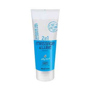 2 in 1 Massage & Lube Silky Touch 200ml by HOT Austria