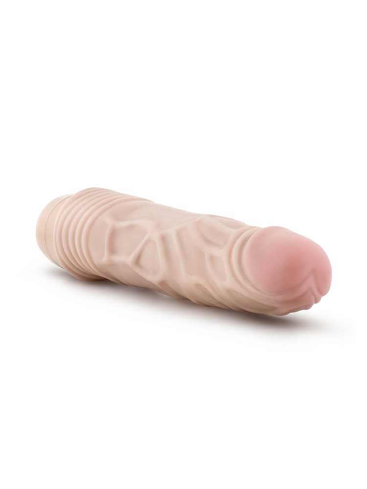 22.8cm Dr Skin Realistic Vibrator Vanilla Blush Novelties