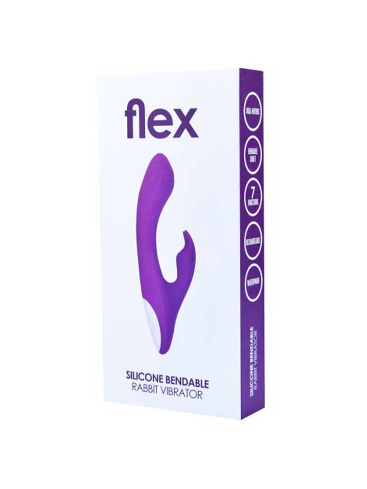 FLEX Silicone Bendable Rabbit Vibrator 20cm by Loving Joy