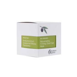 Aναζωογονητική & Συσφιγκτική Μάσκα Προσώπου με αλόη, γλυκόριζα, πράσινο τσάι και πρωτεΐνες ρυζιού Olivellenic Organics