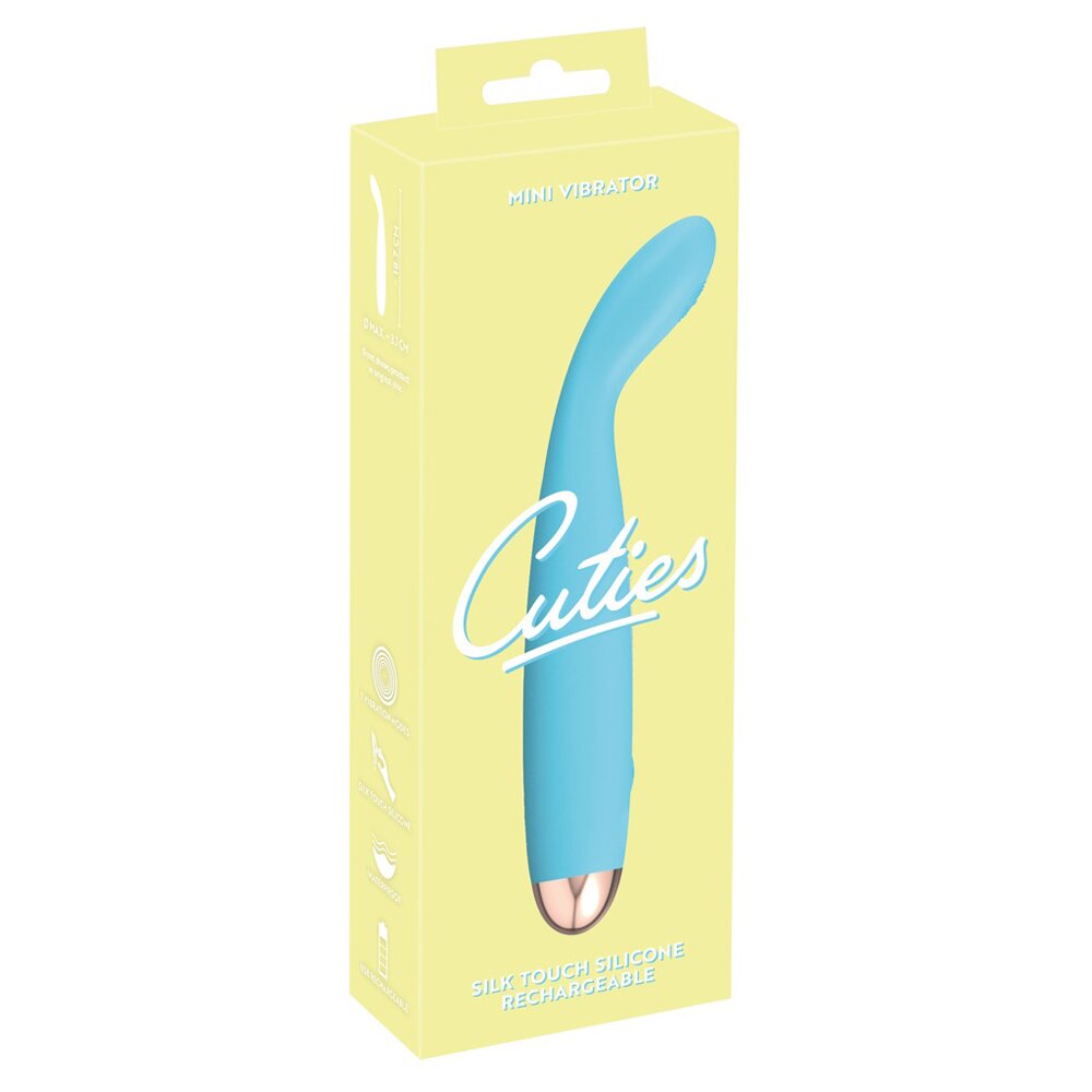 18.5cm Silk Touch Silicone Curved G-Spot Vibrator Cuties Orion