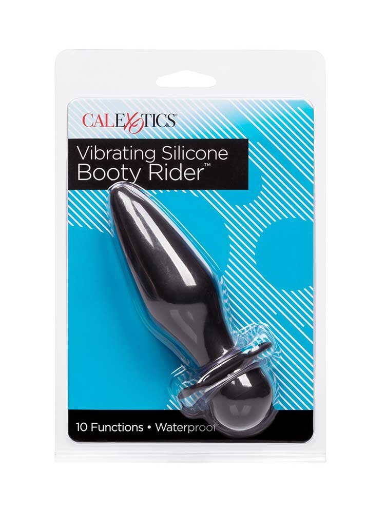 Booty Rider Silicone Vibrating Butt Plug by Calexotics