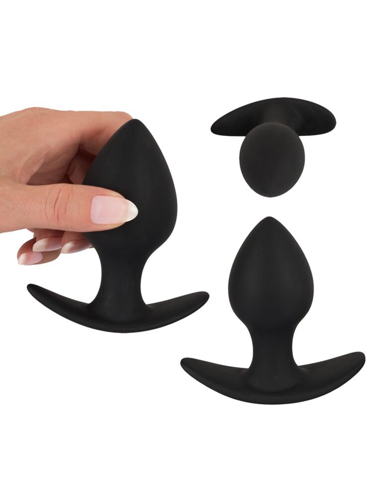 4.6cm ØMax Anal Silicone Trainer Set 3-Piece Black Velvets Orion