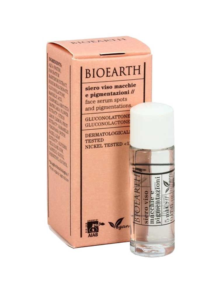 Λευκαντικός Ορός Προσώπου με Γλυκολικό οξύ 5ml Bioearth
