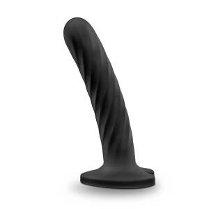 13.2cm Twist Medium Dildo Temptasion Black Blush Novelties