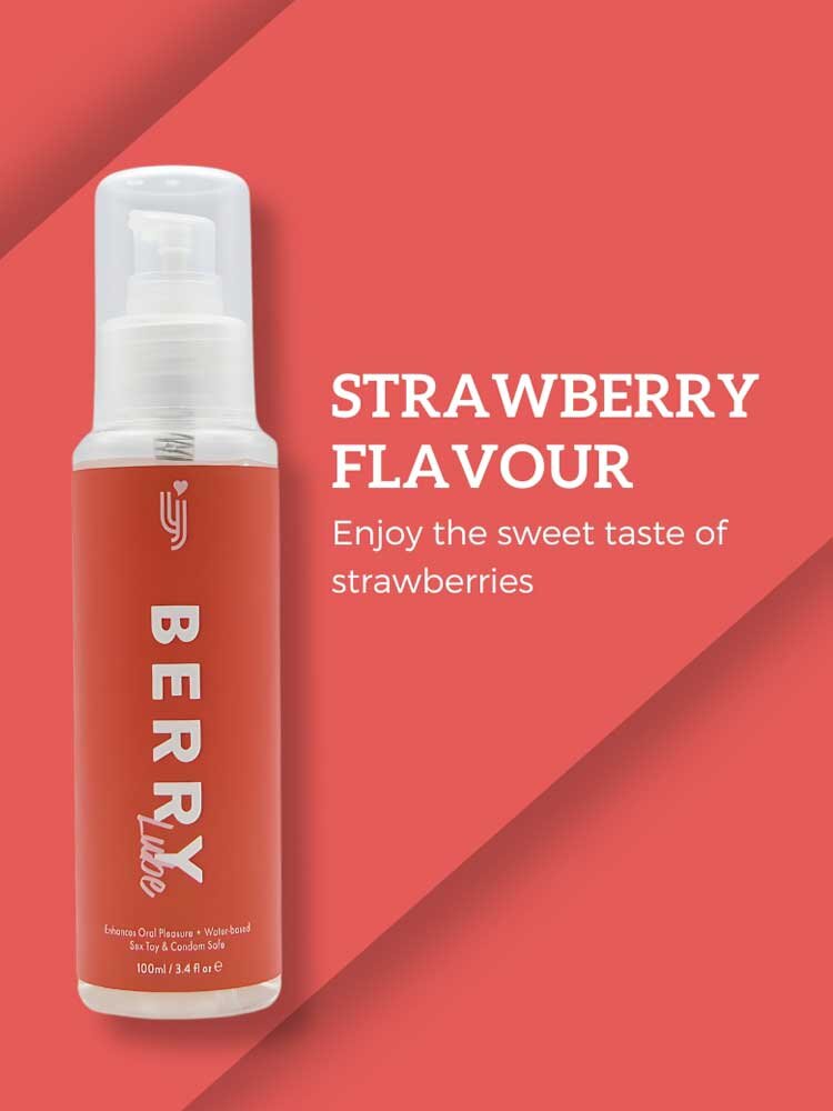Φράουλα Flavoured Waterbased Lubricant (Υδατοδιαλυτό) 100ml Loving Joy