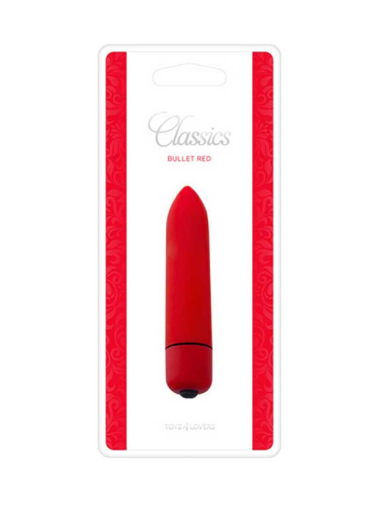 Classic Clitoral Bullet 9cm Red by Toyz4Lovers