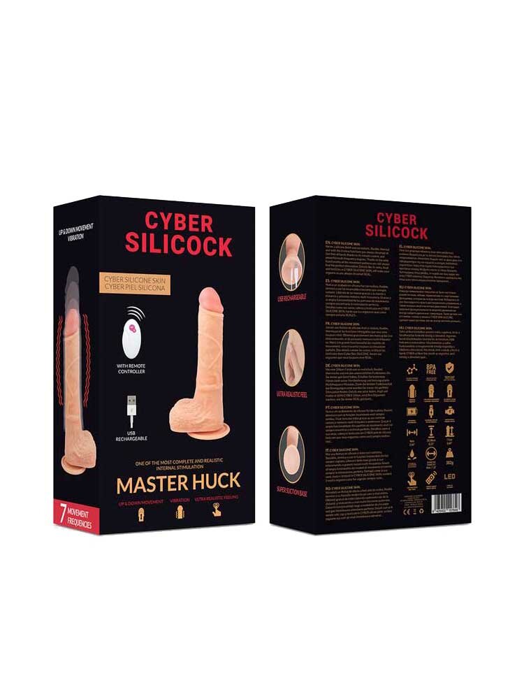 Master Huck Cyber Silicock 21cm Vibrator DreamLove