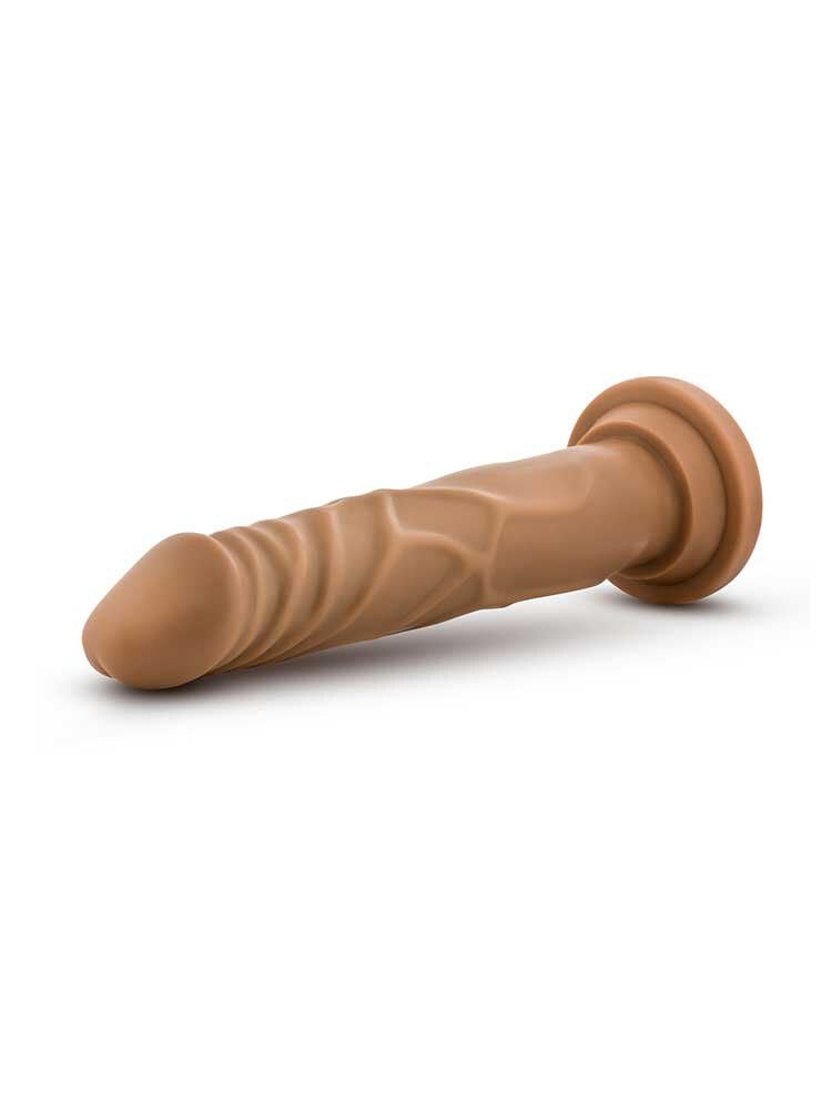 19.0cm Dr Skin Realistic Dildo Mocha Blush Novelties