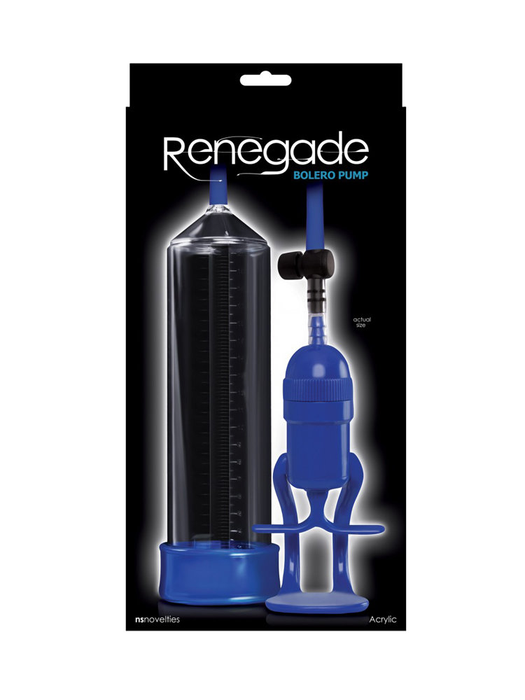 Renegade Bolero Penis Pump Blue by NS Novelties