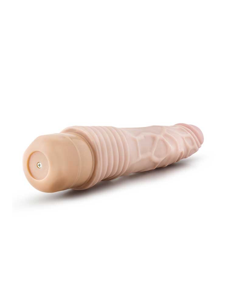 22.8cm Dr Skin Realistic Vibrator Vanilla Blush Novelties