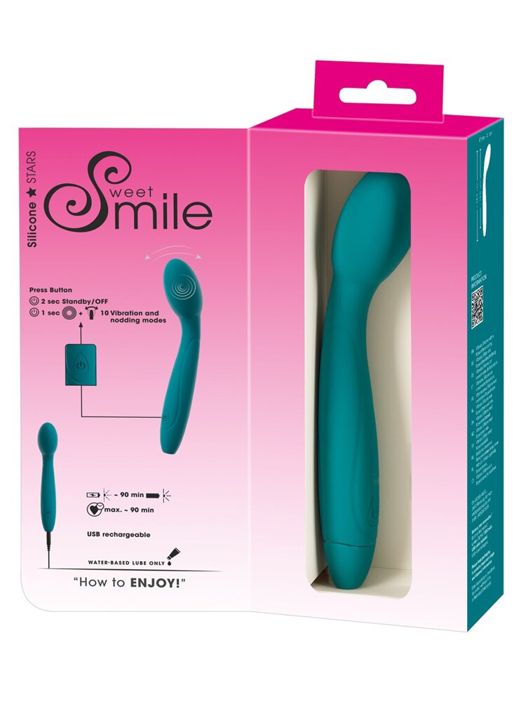 18.2cm G-Spot Vibrator with a Nodding Head Sweet Smile Orion