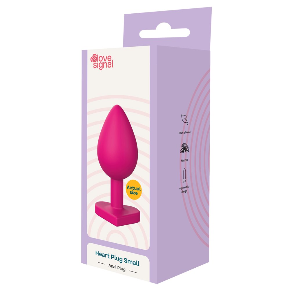 2.3cm Ø Heart Butt Plug Small Love Signal 7.2cm Dream Toys